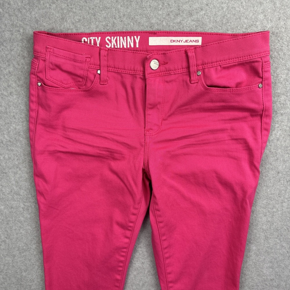 DKNY Women's City Skinny Pink Jeans Size 8 - Picture 3 of 10